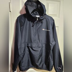 Champion Black Windbreaker Jacket